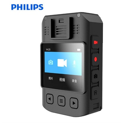 飞利浦/PHILIPS VTR8203通用无线电通信设备 4K执法记录仪 /20小时双电池强劲续航/高清拍照/智能收音降噪/512GB存储
